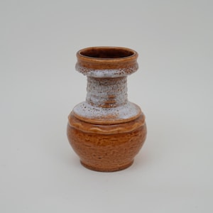 Mid Century Ceramic Vase: Handmade German Stoneware, 50s 60s Home Decor (15 x 10)