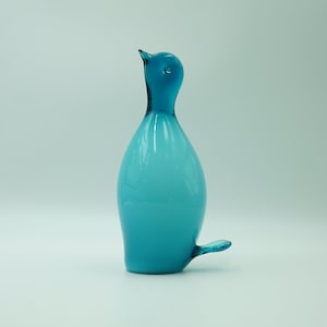 MURANO CRYSTAL DUCK Style Konstglas Vintage Glass 60s 70s 80s Figure Sculpture