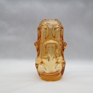 Börne Augustsson Aseda glasbruk Crystal Vase Sweden 50s 60s Rustical Glass Art Home Balcony Patio decor