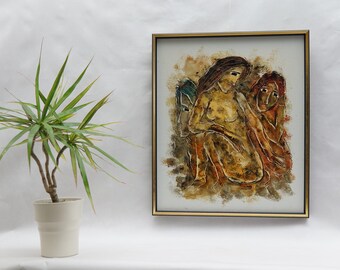 Mid Century Calvin Burnett Oil Painting: 1960s Home Decor Art - Etsy
