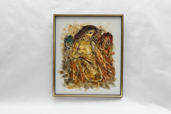 Mid Century Calvin Burnett Oil Painting: 1960s Home Decor Art - Etsy