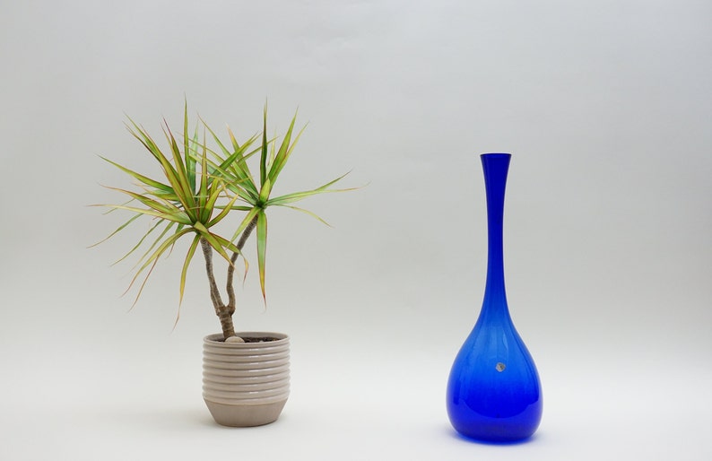 Gunnar Ander Murano Style Glass Vase - Thumbnail 3