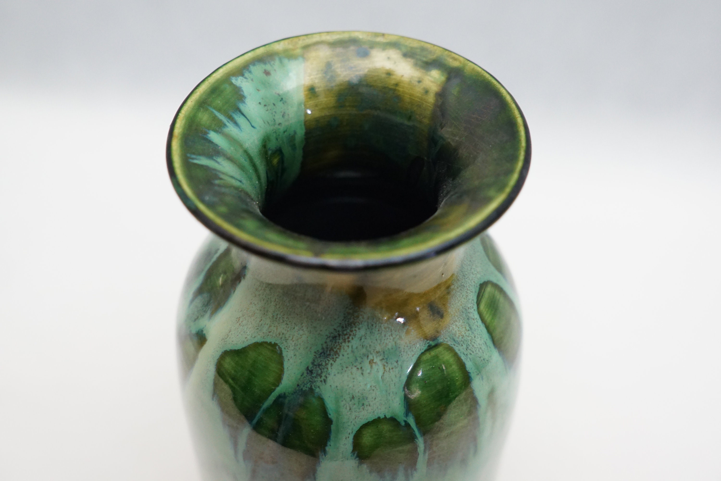 Vintage MIA NOREN KERAMIK Swedish Glazed Ceramic Vase, 70s Pottery