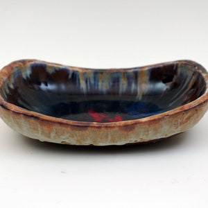 Mid Century DECORATRIVE PLATE Bowl Tray Handmade 50s 60s  Studio Pottery mcm