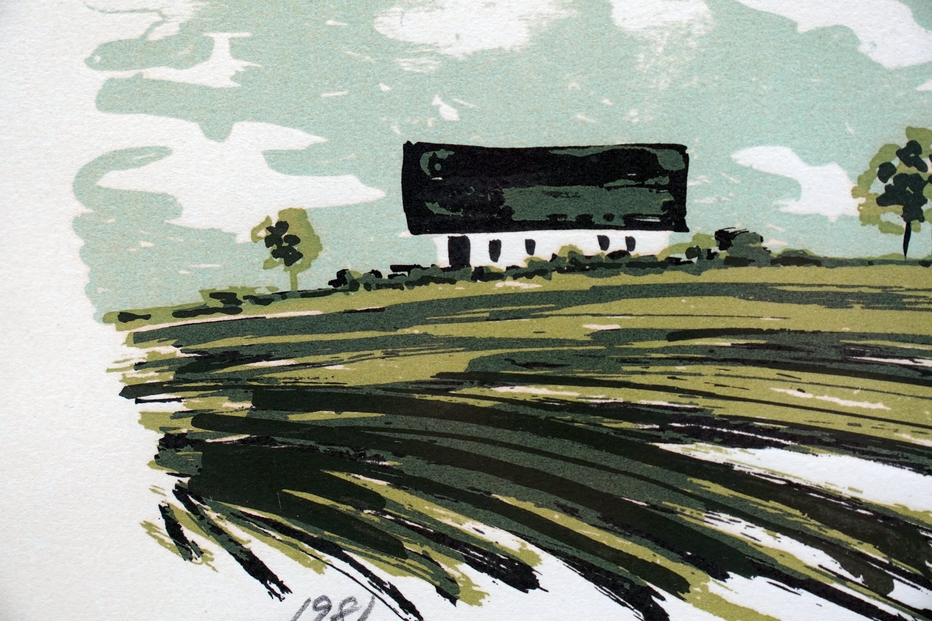 EKE BJERÉN Signed Lithograph: Scandinavian Landscape Art - Etsy