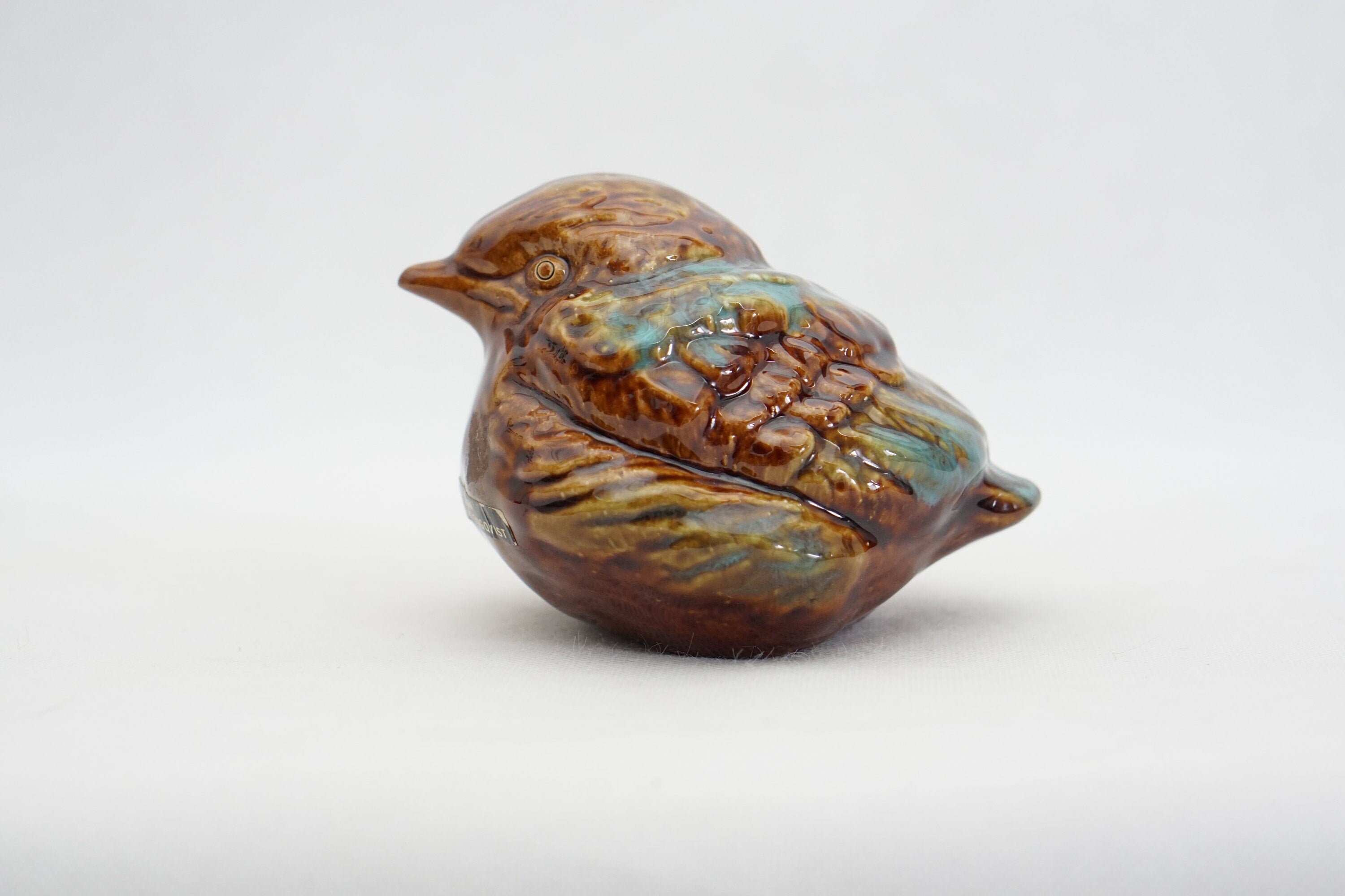 Erik Enqvist Ceramic Bird Figurine: Signed Scandinavian Decor