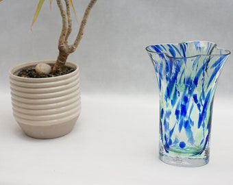 Sea Glasbruk Sweden Crystal Vase - Renate Stock - Scandinavian MCM