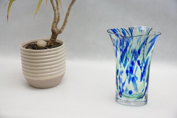 Sea Glasbruk Sweden Crystal Vase - Renate Stock - Scandinavian MCM