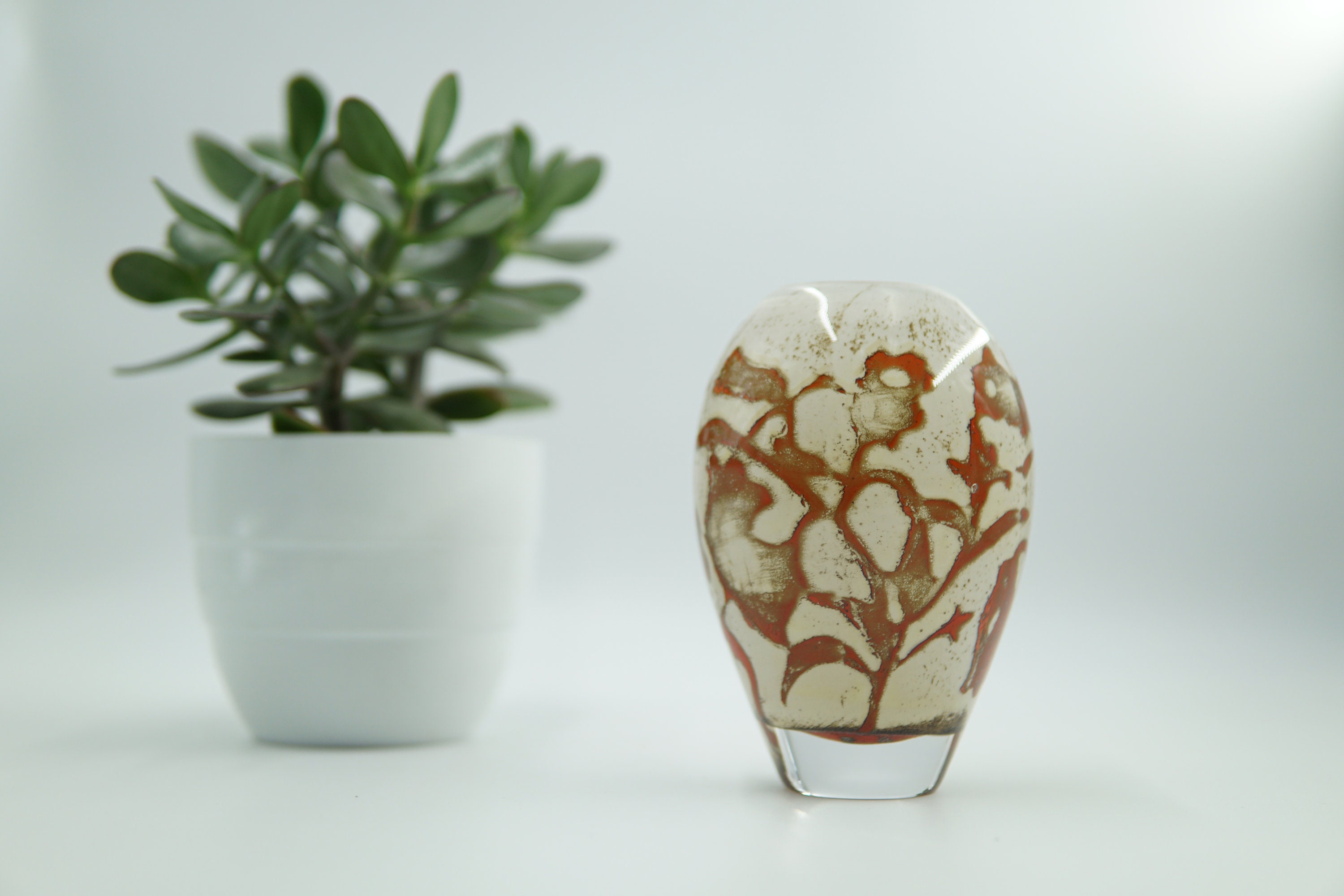 Kosta Boda Art Glass Vase Olle Brozén Floating Flowers - Etsy Canada