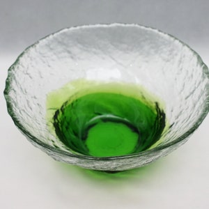 Bol HUMPPILA en verre ambré par PERTTI SANTALAHTI années 70, 80 Finlande verrerie moderniste mcm