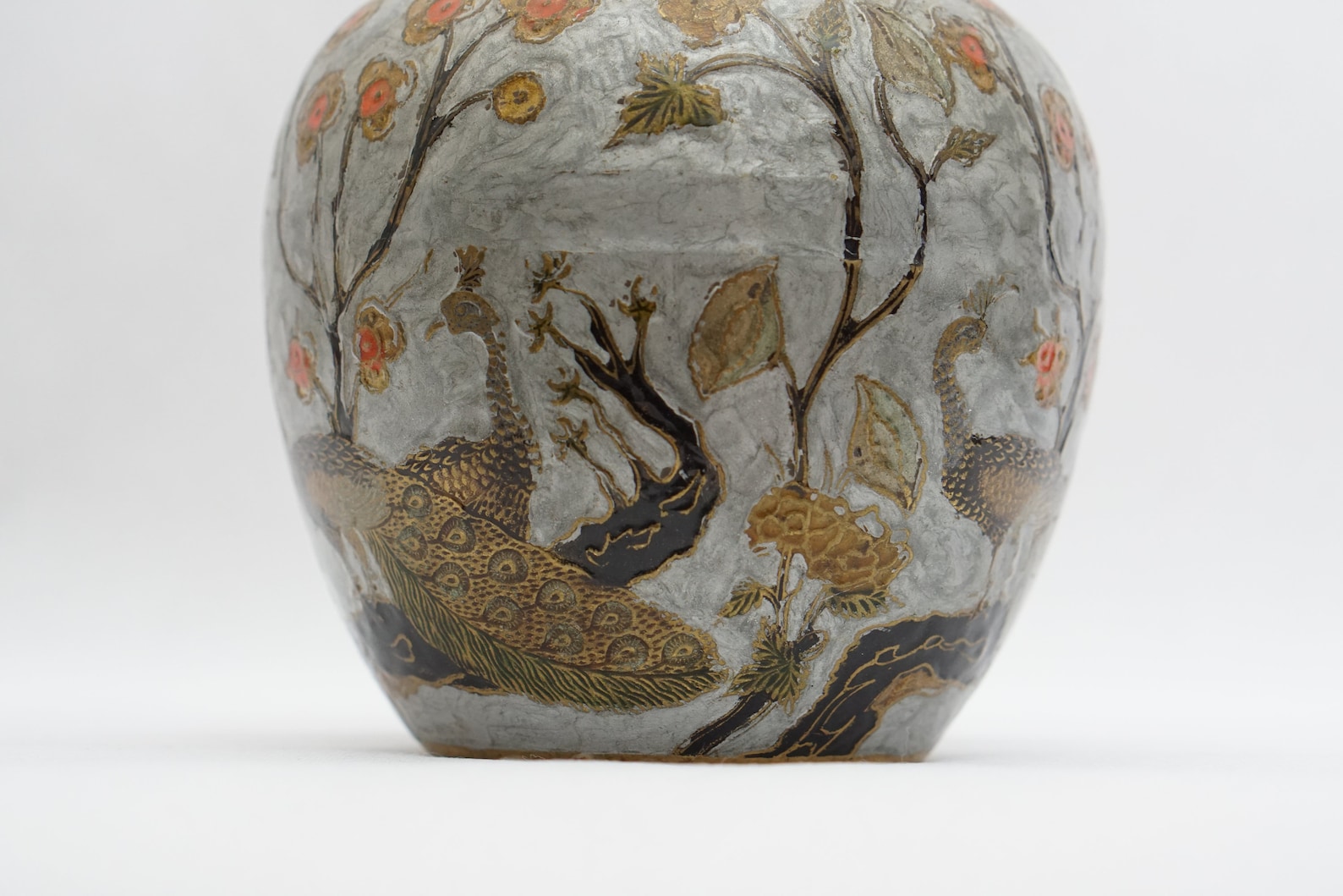 Mid Century Colonial HINDI BRASS VASE With Lid Bronze Flower Etsy