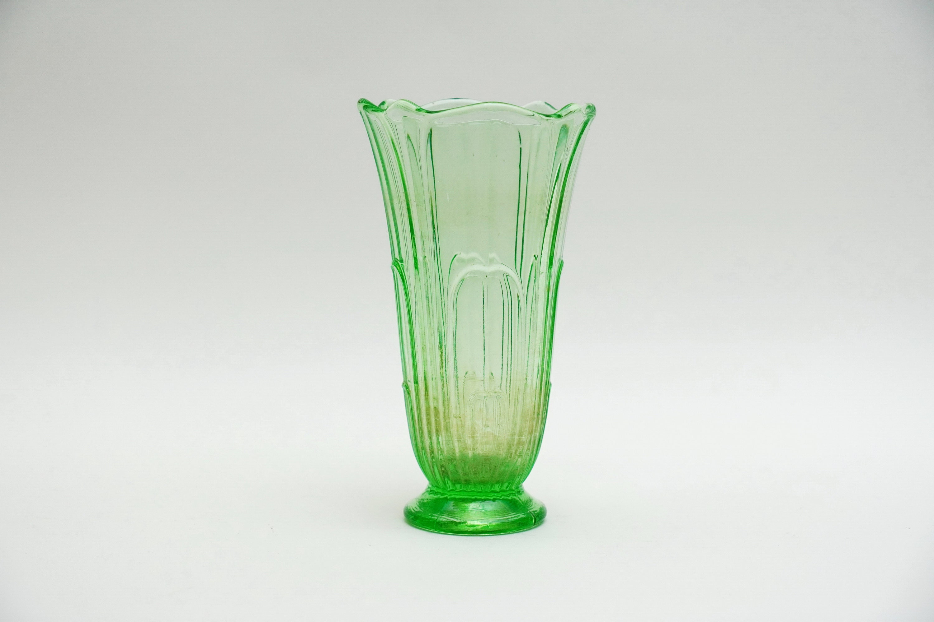 Vintage 60s Art Glass Flower Vase: Mid Century Modern Decor - Etsy