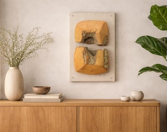 Mid-Century Modern Ceramic Sculpture by Roger Schilby, 1960s Decorative Art (61 X 35)