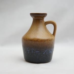 Strehla 東ドイツ陶器 ピッチャー 花瓶 999 ハンドメイド セラミック 花瓶 デザイン 花柄 60年代 ホーム オフィス 装飾