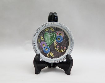 Modern  LAHOLM SWEDEN Small Plate Ashtray Pottery Scandinavian Mid Century 50S 60S Handmade