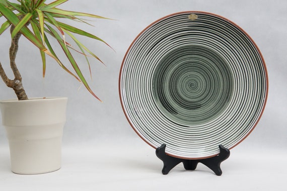 ヴィンテージ UPSALA EKEBY 陶器プレート：スウェーデン陶器、50年代の