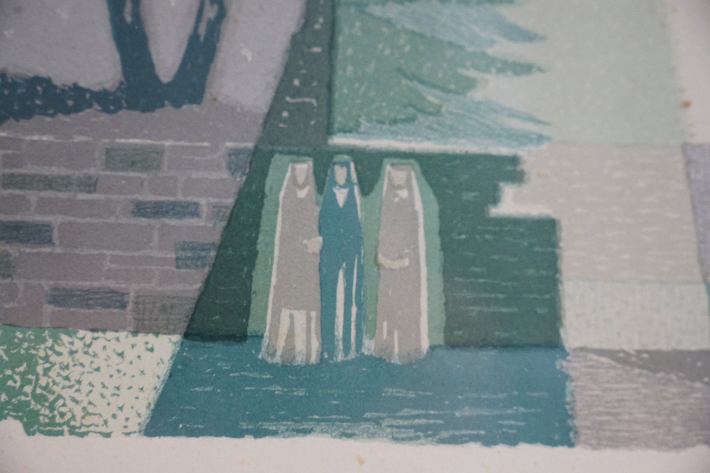 スヴェン・ジョンソン ミッドセンチュリー・リトグラフ：サイン