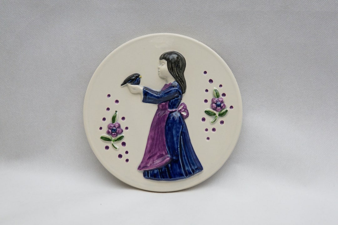Mid Century CERAMIC WALL Plate Sweden Wall Hanging Etsy