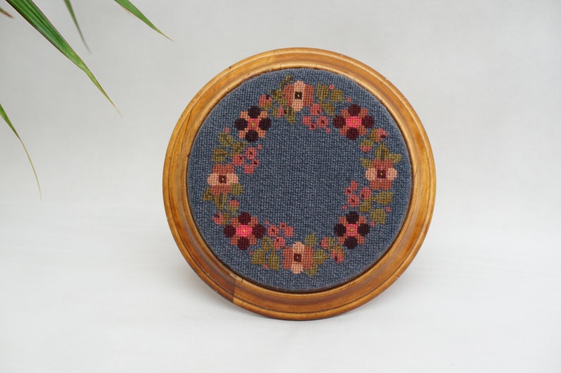 ANTIQUE WOODEN OTTOMAN Vintage Footrest With Scandinavian Etsy