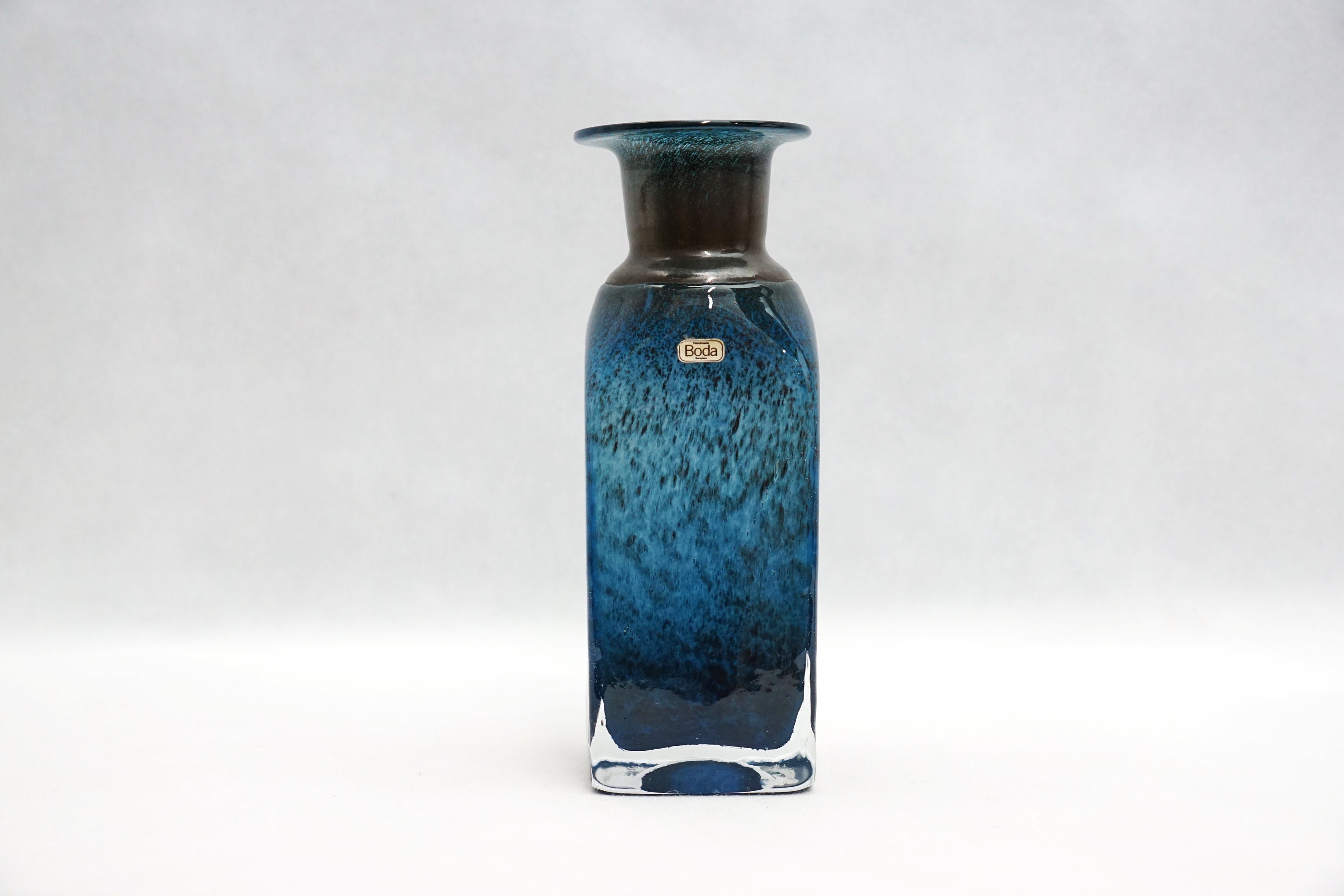 Boda Sweden Art Glass Vase By Bertil Vallien Handblown Crystal Carafe