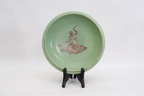 ヴィルヘルム・コーゲ「アルジェンタ」青磁シルバーボウル：グスタフ