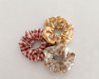 Scrunchie's hair tie | Checkered | 100% cotton