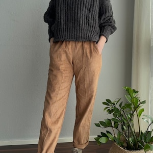 Pantalon en velours côtelé jogging en velours côtelé | 34 - 44 | 100% coton | Cordon large