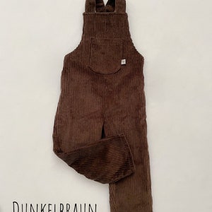 Corduroy dungarees for children 100% cotton Retro 74-140 image 8