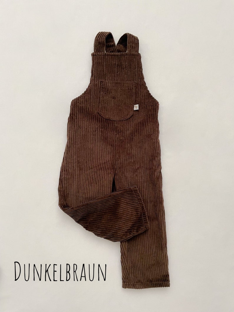 Corduroy dungarees for children 100% cotton Retro 74-140 image 8