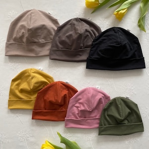 Beanie for children | Hipster hat made of bamboo jersey | Unisex | 42-54 head circumference