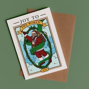 Die Welt TAROT KARTE Weihnachtsmann-Weihnachtskarte | Süße Weihnachtskarte, Weihnachtsgeschenk, Lustige Weihnachtskarte, Scherz Weihnachtskarte, Mystisch, Zauberhaft