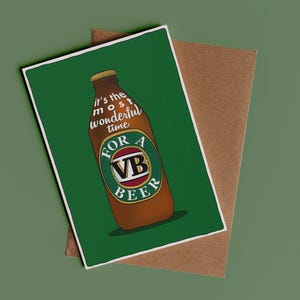 Herrlichste Zeit für ein Bier ZB Lustige Weihnachtskarte | Aussie Weihnachtskarte, Weihnachtsgeschenk, Sarkastische Weihnachtskarte, Scherz Weihnachten