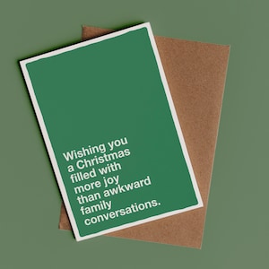 Onhandige familiekerst grappige kerstkaart | Leuke kerstkaart, kerstcadeau, sarcastische kerstkaart, grapkerstkaart