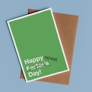 Happy Farter's Day grappige Vaderdagkaart | Happy Father's Day Card, kaart voor papa, grappige cadeau-ideeën voor vaderdag, stomme wenskaart