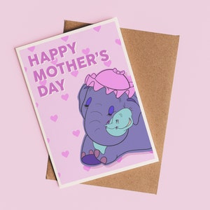 Süße Disney Muttertagskarte | Muttertagskarte, Karte für Mama, Muttertagsgeschenk, Popkulturelle Karte, Karte mit Illustration