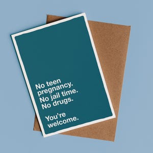 Hilarische vaderdag-/verjaardags-/wenskaart 'Graag gedaan' | Fijne vaderdagkaart, grappige cadeau-ideeën voor vaderdag, sarcastische kaarten