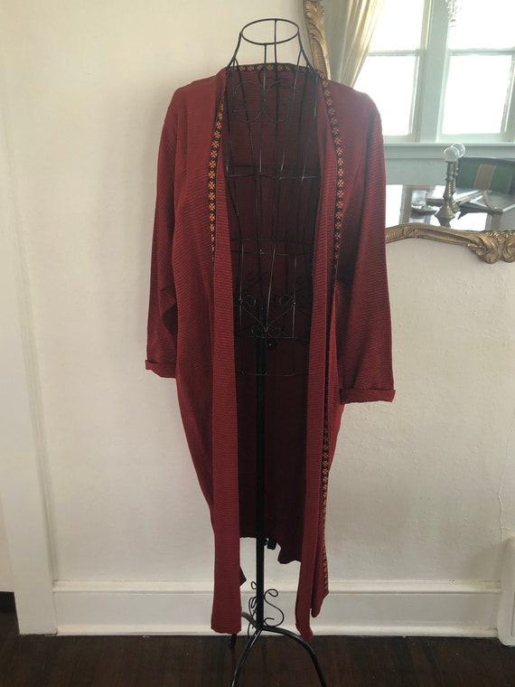 Rust Red Vintage Duster