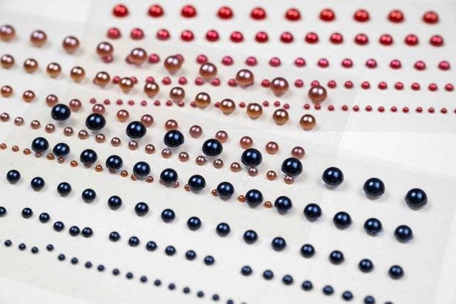 Pearl Stickers Embellishment Decor for Arts and Crafts Vintage Style Craft Tape Scrapbooking Decorative Sticker Tape Paper Journaling