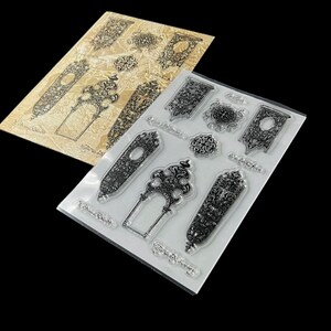 Exklusives Vintage Styled Sword Handles, Roman Themed Acryl Stempel Sheet Set für Junk Journaling, Scrapbooking & Papierhandwerk