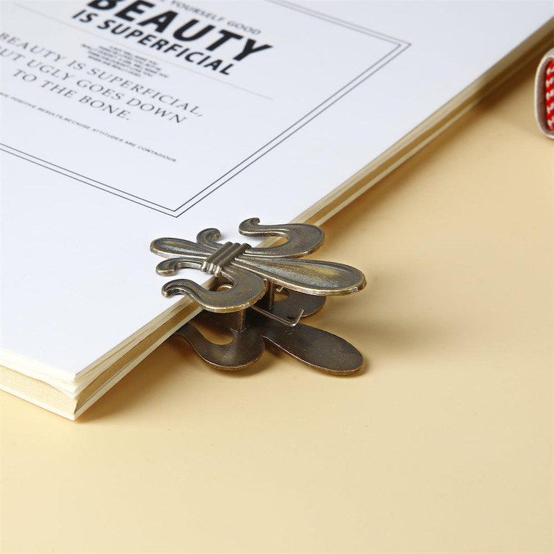 Fleur de Lis Clips, Paper Clips for Desk Organization, French History Inspired image 4