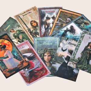 Carte di eroine popolari - Donne nella storia, magiche, donne potenti, fantasy, mistiche, scrapbooking, journaling, arti e mestieri