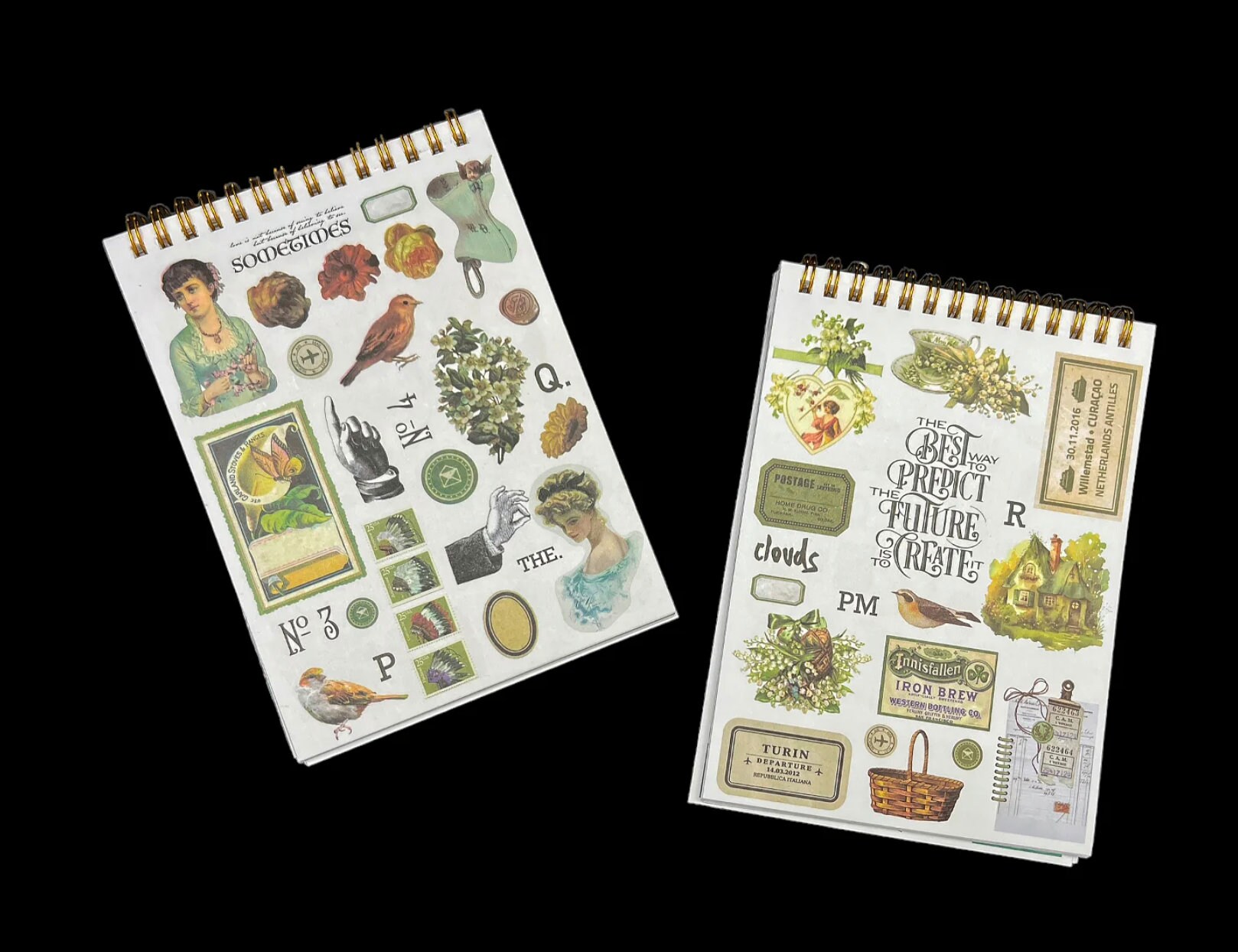 Transparent Sticker Books - Shop CoraCreaCrafts Vintage Supplies