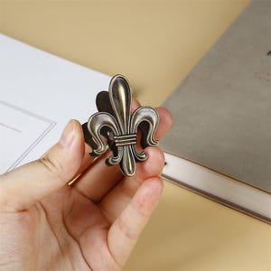 Fleur de Lis Clips, Paper Clips for Desk Organization, French History Inspired image 2