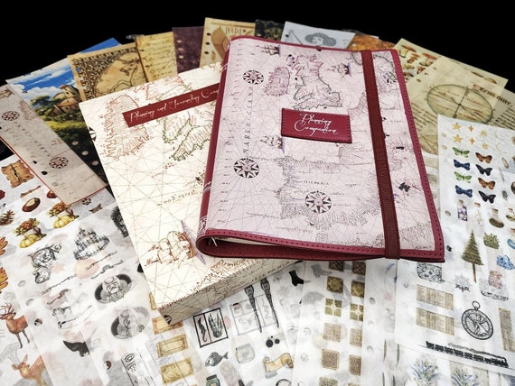 Build Your Own Junk Journal Planner, Vintage Planner Notebook with Daily, Weekly, & Monthly Organizer