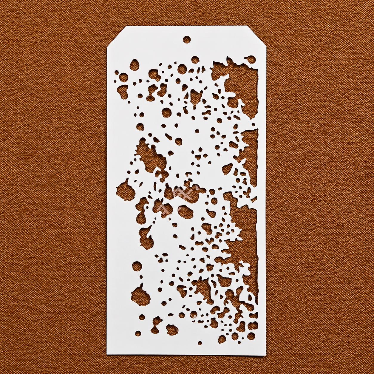 Ashfall Gothic Texture Stencil, Moody Design for Mixed Media Art ...