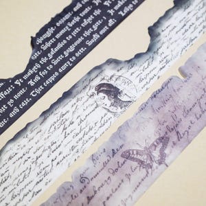 Burnt Writing Washi Tape Set Vintage Author Creative Writing themed illustrations for arts and crafts