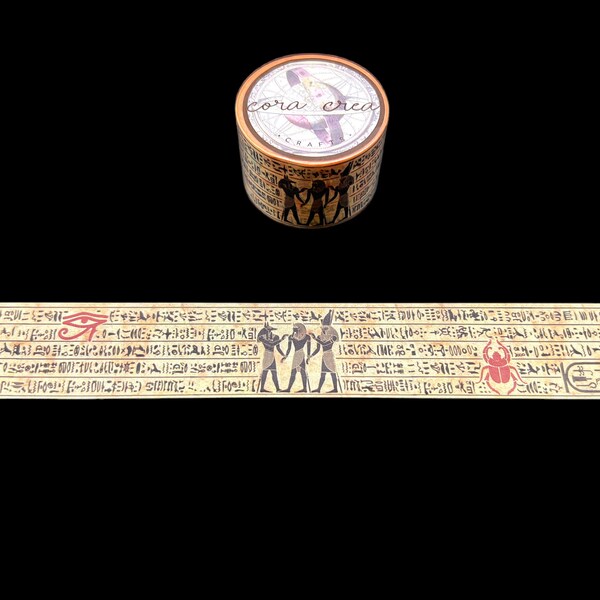 Ancient Hieroglyphics Decorative Washi Tape, Craft Sticker Tape for Scrapbooking and Junk Journaling