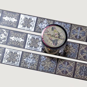 Gothic Patterns Foil Washi Tape for Arts and Crafts Craft Tape Scrapbooking Decorative Sticker Tape Paper Journaling