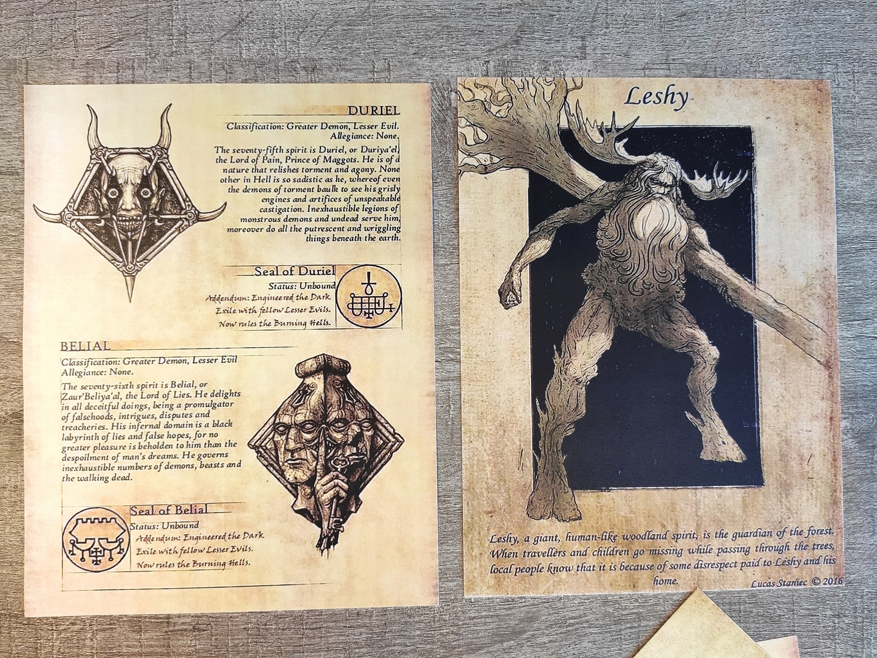 Paper Set Slavic Demons Vintage Beasts Vellum Vintage Craft - Etsy Ireland