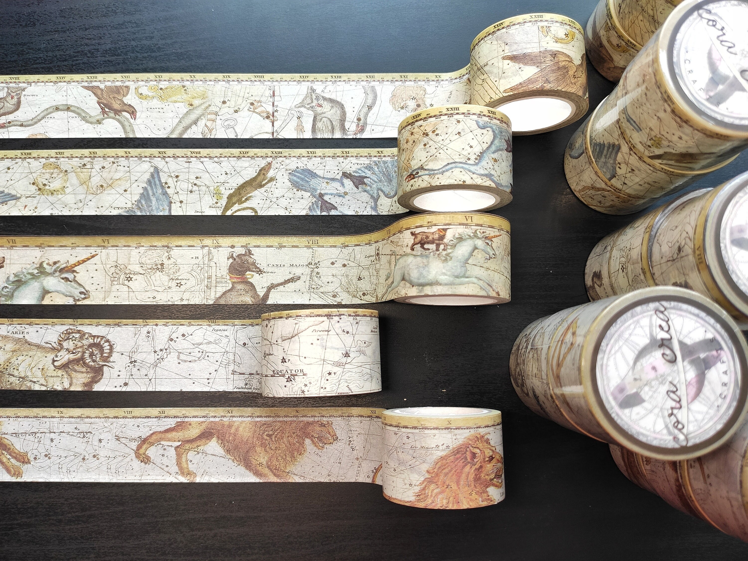 Constellations Washi Tape Celestial Atlas Tape Mythology Animals  Pla…